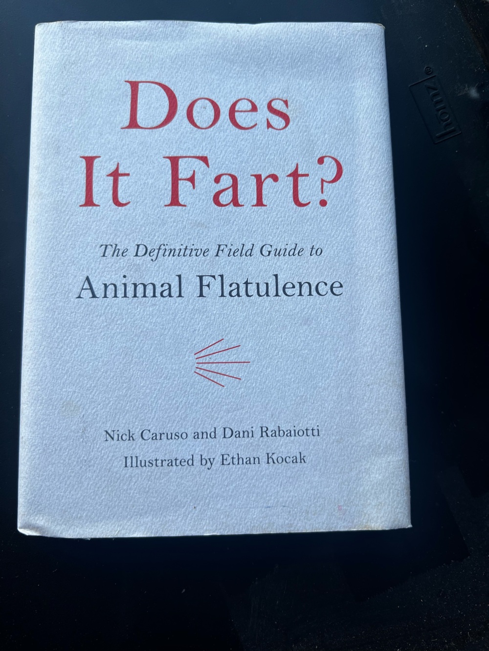 It Fart? Animal Flatulence Hardcover Book - White & Red Cover